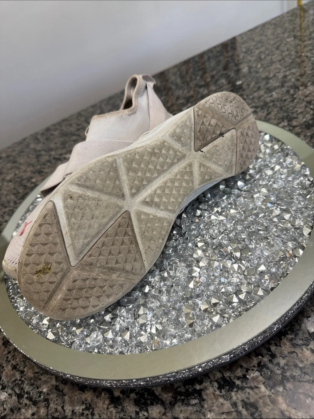 Puma Slip-On gray Sneakers with Pink Accents 11